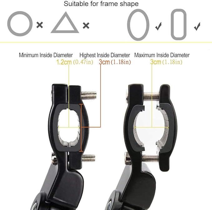 Bike Kickstand Adjustable Aluminium Alloy Bicycle Kickstand Bike Side Kickstand Fit for 22" 24" 26" 28" Mountain Bike Road Bike/BMX/MTB (Black for 22-24-26-27-28 inch bike)