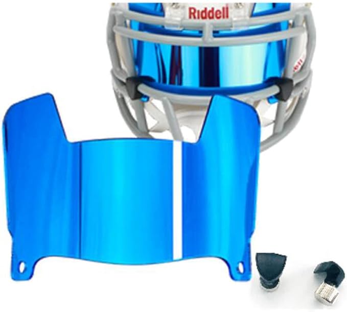 Mini Football Helmet Visor Clear with Clips Universal Fit for Collectors and Display