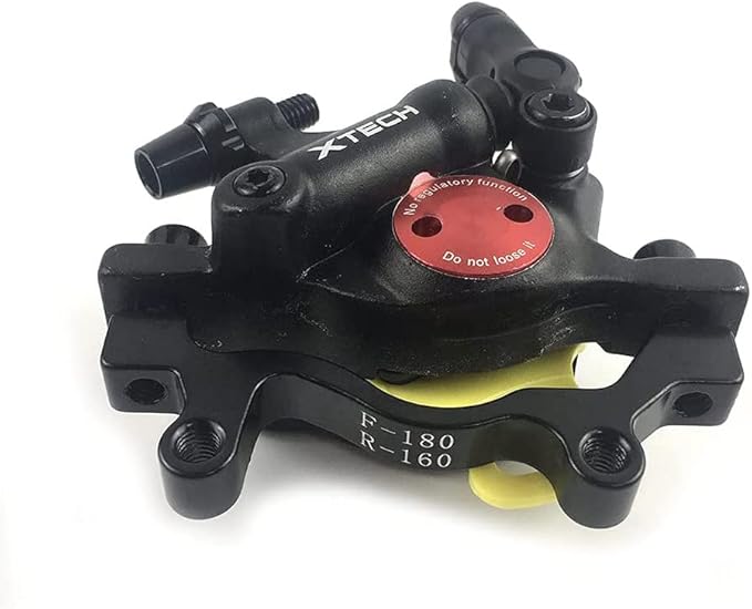 BUCKLOS Zoom HB-100 MTB Line Pulling Hydraulic Disc Brake Calipers Front + Rear, Aluminum Alloy Mountain Bike Hydraulic Disc Brakes with is/PM Universal Caliper Adapter for XC Trail, Fat Bike…