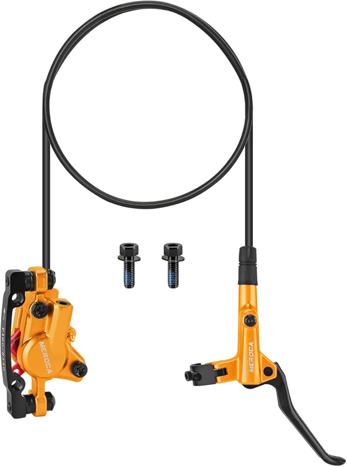 MEROCA M800 Mountain Bike Hydraulic Disc Brakes Hydraulic Bike Brakes Front 800mm and Rear 1400mm with PM Adapter for 160mm Rotor