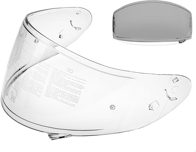 Full Face Motorcycle Helmet Photochromic Visor Compatible with Shoei RF-1200, X-14, Z-7,NXR and RF-SR Helmets,Replacement Helmet Face Shield Transition Lens Clear-to-Light Grey Self-Tinting in The Sun