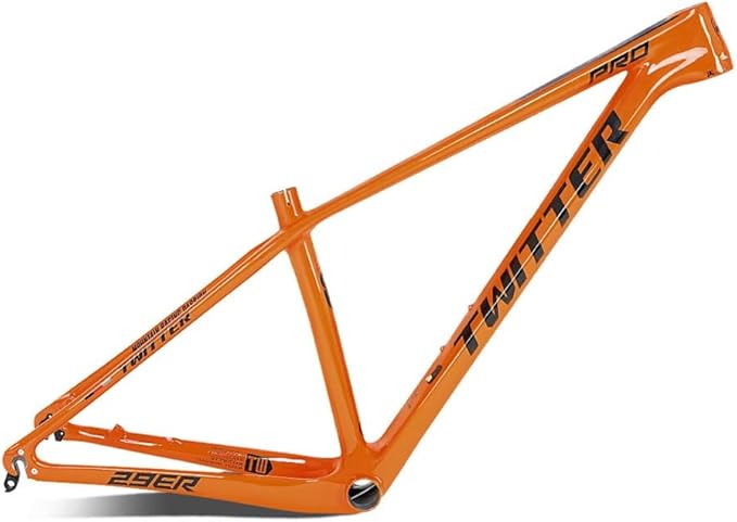 TUJISEK 27.5 29er Mountain Bikes Frame Carbon Fiber 15''/17''/19'' Mountain Bikes Frame QR 135mm Disc Brake XC Frame Internal Routing