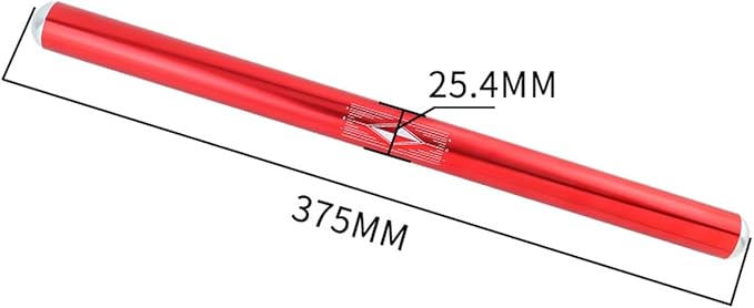 25.4mm bicycle handlebar, aluminum straight handle MTB bicycle riser bar for road bike MTB mountain bike (375mm length)