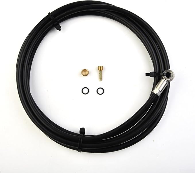 For Bike Brake Hose 2 Meter for MT5 For MT6 MT7 MT8 For MT Trail, Mountain For Bike Hydraulic Brake Line Kit with 5mm For Banjo Connector, Rubber Brake Hose