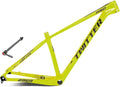 Carbon Mountain Bike Frame 27.5er 29er Hardtail Bike Frame XC/AM 15''/17''/19'' Disc Brake Bike Frame Thru Axle 12x142/148mm Internal Routing(Yellow,29 * 19'')