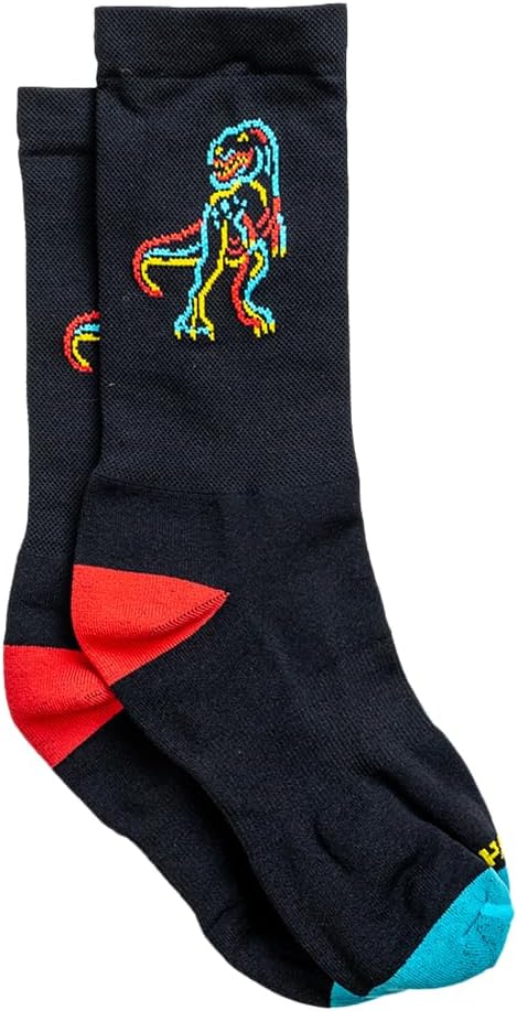 Handup FootDown Cycling Socks - Non Compression Lightweight 90% Nylon 10% Spandex Blend Socks - Made in the USA