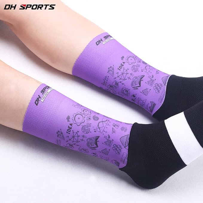 Cycling Socks Pro Mens Womens Riding Socks Bicycle Bike Sport Ankle Athletic Socks XC MTB BMX White Yellow Blue Green Red