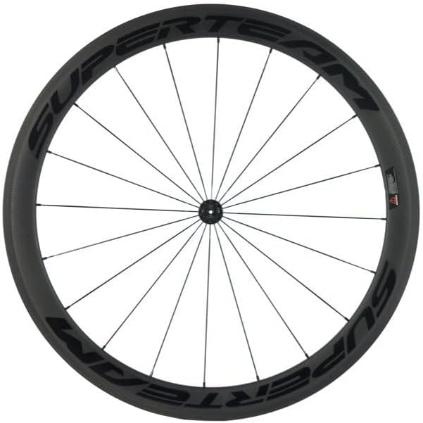 Superteam Carbon Fiber Road Bike Wheels 700C Clincher Wheelset 50mm Matte 23 Width