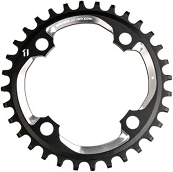 SRAM GX 22T 64BCD Aluminum Chainring for 2x11-Speed MTB & Road Bikes - Black Steel, High-Performance, Durable, OEM Compatibility