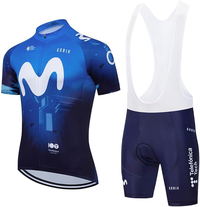 Cycling Jersey Men Set Bib Shorts Set Summer Mountain Bike Bicycle Suit Anti-UV Bicycle Team Racing Uniform Clothes