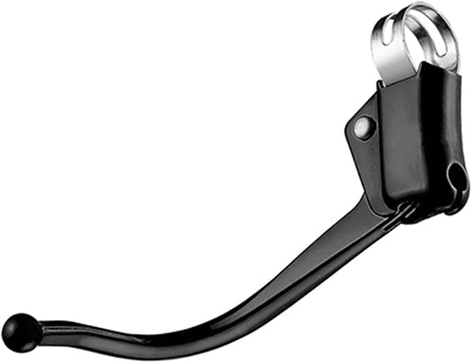 Keenso Brake Lever, Bent Design Handlebar Brake Lever, Metal Alloy Construction, Quick Installation, Retro Style, Fixed Gear Bikes, City Commuters, Mountain Bikes, Folding Bikes