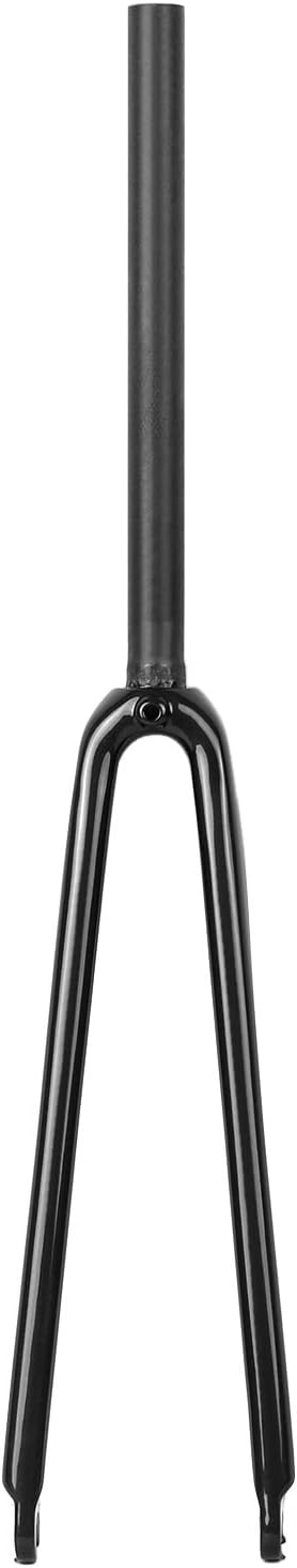 Bicycle Fork, 25.4mm Ultralight Full Carbon Fiber Road Bicycle Fork 700C Cycling Fixed Gear Bike Fork Fixie Bike Front Fork 25.4mm