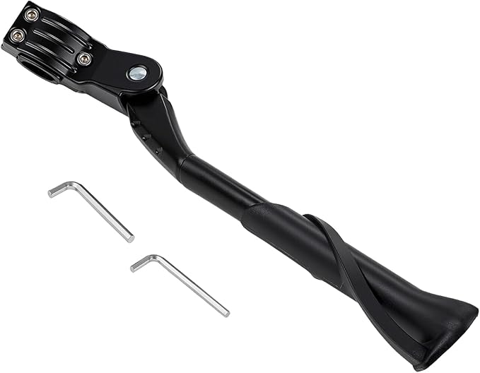 CHANGCHENG Adjustable Bike Kickstand,Aluminum Alloy Rear Side Kick Stand Universal for Most 24-29 Inch Mountain Road Bikes Ebikes