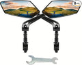 Bike Mirror for Ebike, Large HD Glass Rearview Mirror, 360° Adjustable & Foldable Handlebar Mirror for Night Riding, Scratch Resistant, Stable at High Speed, Easy Install