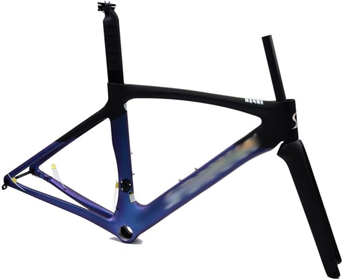 700C Road Bike Frameset 49/52/54/56/58cm Carbon Fiber Bikes Frame Thru Axle 100/142mm Disc Brake Frames Internal Routing