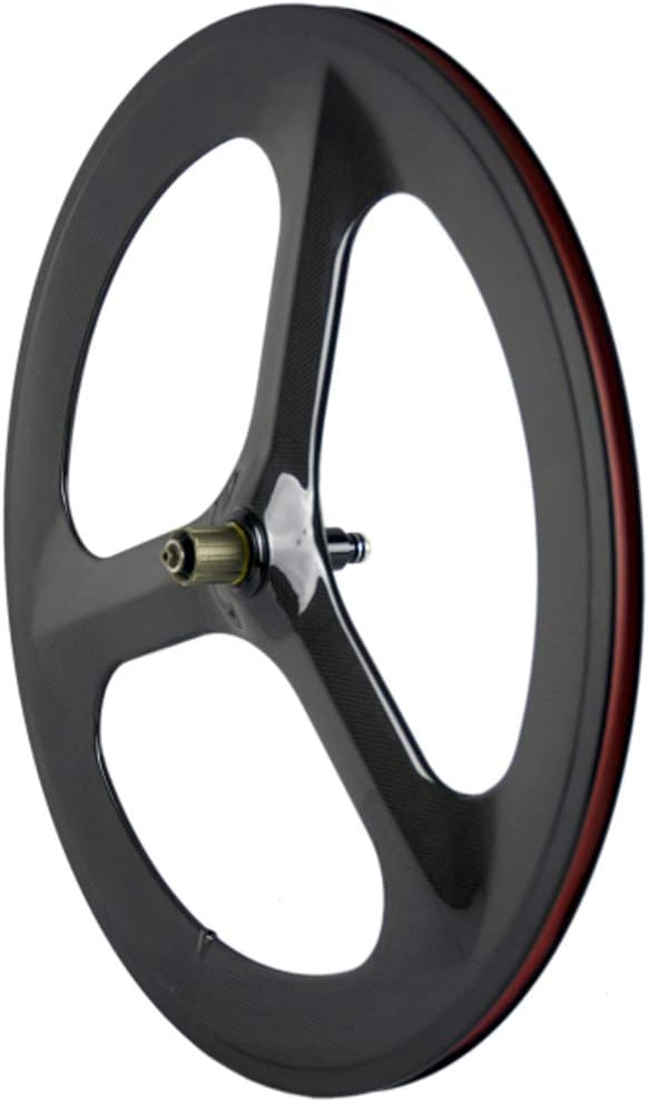 Superteam 70mm Road Bike 3 Spoke Wheelset Tri-Spoke Wheel Clincher 700c