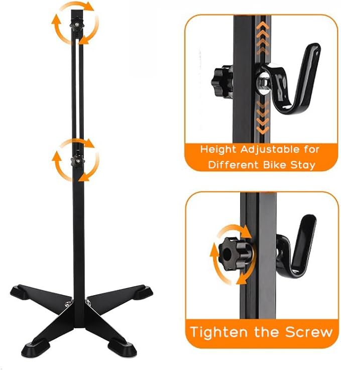 Bike Stand Floor, Seat Stay and Chain Stay Support Bicycle Stand Rack, Bike Stands for Indoor Storage