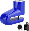 Heavy Duty Motorcycle Disc Lock, AntiTheft Pin Brake Wheel Security Lock with Alarm, Durable Bike Protection for Motorcycles & Scooters, Loud 110dB Alarm for Theft (Blue)
