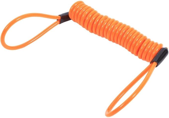 VGEBY Motorcycle Bike Alarm Disc Lock Antitheft Security Spring Reminder Coil Cable ( Color : Yellow ) Motorcycle Disc Lock Security Cable Lock Disk Lock Reminder Cable Disc Lock Reminder