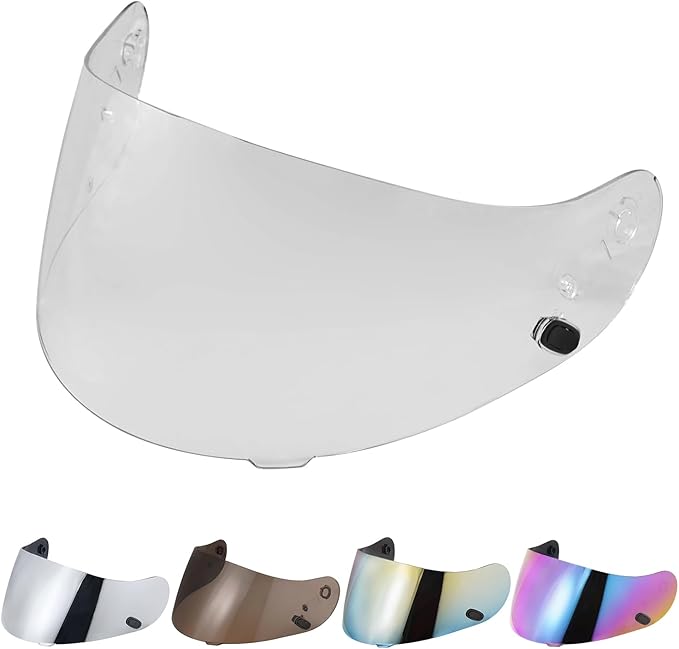HJ-09 Helmet Visor Face Shield Compatible with CL-15/ CL-16/ CL-17/ CL-SP/AC-12 /FS-10/ CS-R1/ IS-16/ CS-R2/ TR-1 (Clear)
