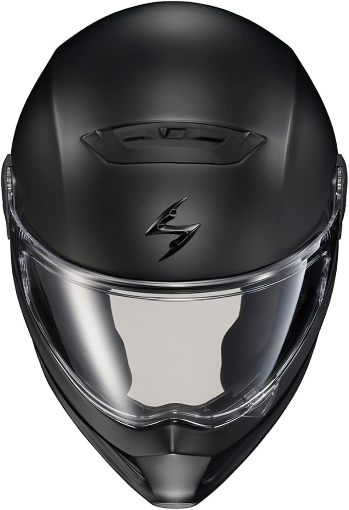ScorpionEXO Covert FX Full Face Adult Motorcycle Helmet Street Fighter Style - Bluetooth Ready Speaker Pockets DOT ECE Solid (Matte Black - Large)