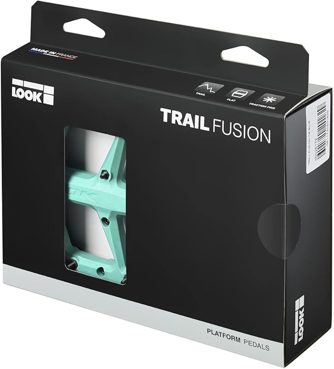 LOOK Cycle – Trail Fusion – MTB Pedals – Flat Pedals – Black – RED – Lime – ICE-Blue - Purple