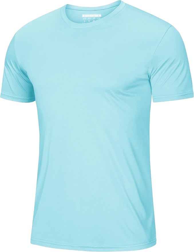 MAGCOMSEN Men's Short Sleeve UPF 50+ T-Shirt Quick Dry Workout Athletic Running Swim Tops Tee Rash Guard Performance Shirts