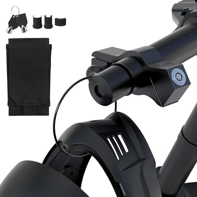Helmet & Motorcycle Lock Combo - Brake Lock Anti-Theft for Mopeds, Motorbikes, ATVs, Dirt Bikes & Street Bikes