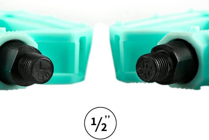 AVASTA Durable Polypropylene Bicycle Pedals with Reflector for Mountain Bike Road Bike and Other Bicycles,Two Thread Size（9/16”&1/2“）