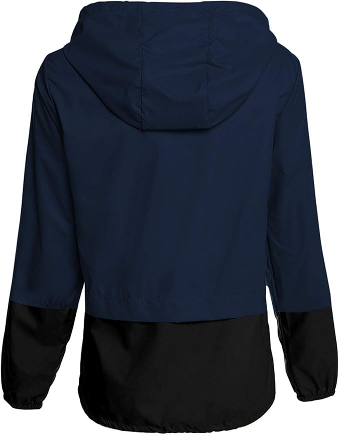 Avoogue Raincoat Women Lightweight Waterproof Rain Jackets Packable Outdoor Hooded Windbreaker
