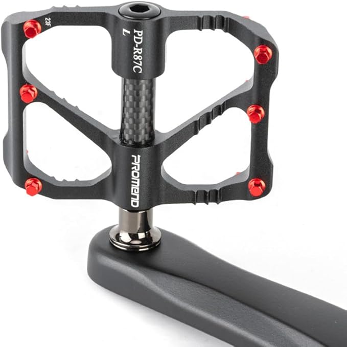 Aluminum Alloy & Carbon Fiber MTB Pedals - 9/16" Sealed 3-Bearing System | Lightweight Non-Slip Platform for Road, Mountain & BMX Bikes