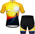 Cycling Jersey Men Set Road Short Sleeve Quick Dry Bike Padded Cycling Clothing Suit Bicycle Wear Summer