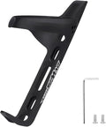 ENLEE 1 Pack Carbon Bike Water Bottle Cage, Lightweight Water Bottle Cage with Screw Tool, Wear-resistant Black Bicycle Water Bottle Holder for Gravel Road Mountain Bike, for Bottles Diameter: 68-80mm