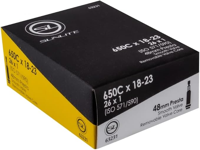 Sunlite Standard Presta Valve Bicycle Tubes