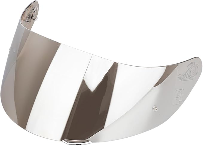 Motorcycle Helmet Visor for AGV K1 K1S K3SV K5 K5S, Anti-Scratch UV Protected Full Face Shield, High-Definition Tinted Mirror PC Lens, Day & Night Riding (Transparent silver)