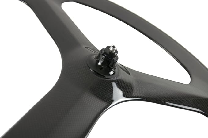 Superteam 70mm Road Bike 3 Spoke Wheelset Tri-Spoke Wheel Clincher 700c