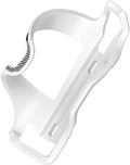 LEZYNE Flow Cage SL Enhanced Bike Water Bottle Cage - Side Load Bicycle Bottle Holder, Composite Matrix, Left/Right Options, Compact Frame Cycling Accessory - Right - White