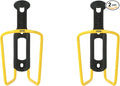 ZEFAL Bundle Pack - Aluplast 124 Aluminium Bicycle Water Bottle Cage, Universal, Yellow, 2 Pack