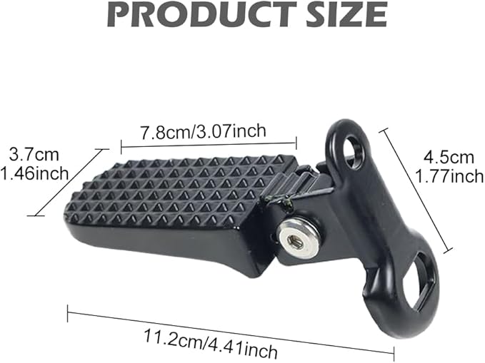 1 Pair Mini Bike Foot Pegs,Bike Rear Pedals Aluminium Alloy Non Slip Bicycle Pegs Quick Release Foot Plates Pedals for Mountain Cycle and Folding Bicycle