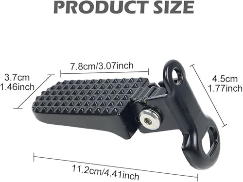 1 Pair Mini Bike Foot Pegs,Bike Rear Pedals Aluminium Alloy Non Slip Bicycle Pegs Quick Release Foot Plates Pedals for Mountain Cycle and Folding Bicycle