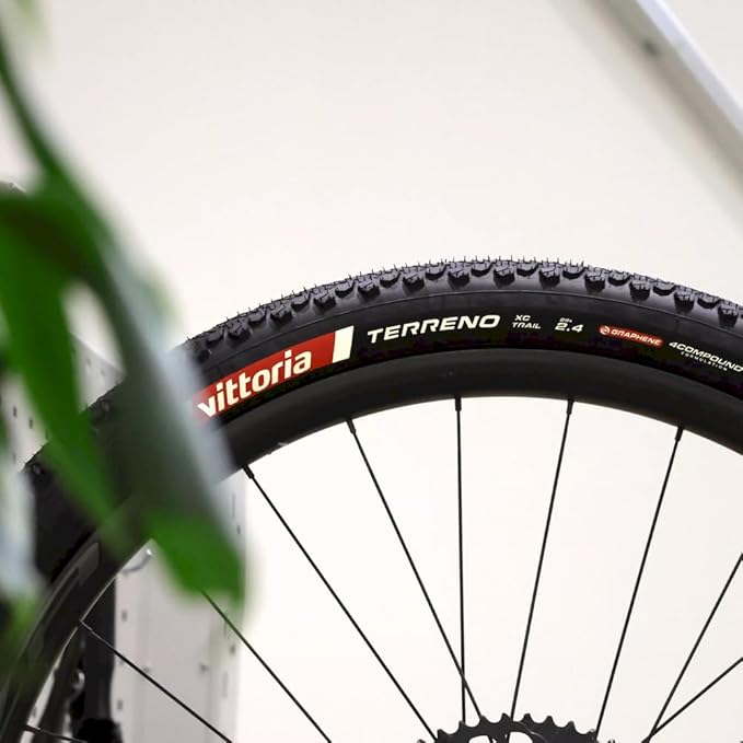 Vittoria Terreno XC Trail Tubeless Ready Mountain Bike Tire - 4C Graphene Reinforced Casing for Hardpack & Dry Trail Terrain