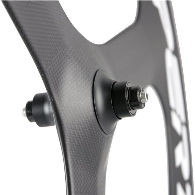 Carbon Tri Spoke Wheel 700c Road Bike Wheelset Matte Finish Clincher Wheelset