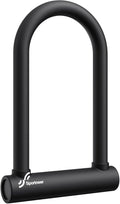 Sportneer Bike Lock - 18mm Shackle Heavy Duty Anti Theft Bike U Lock with 3 Keys - Bicycle U-Locks with Sturdy Mounting Bracket for Road, Mountain, Electric & Folding Bike, Size 9.85''x6.3''