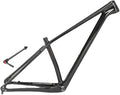 Carbon Fiber Mountain Bike Frame 27.5er 29er XC AM Hardtail Bike Frame 15''/17''/19'' 12 * 142mm Thru Axle Frame Disc Brake Routing Internal(Glossy Black,29 * 19'')