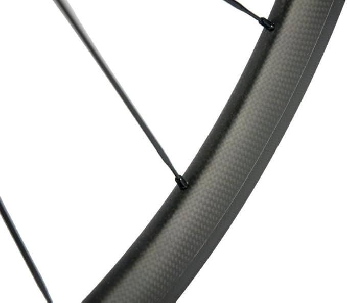 SunRise Bike 1 Pair of Road Bike Carbon 700C Clincher Wheelset Super Light Bicycle Wheels 38mm Depth (fit for Shiman0 Cassette)