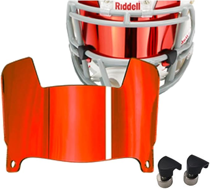 Mini Football Helmet Visor Clear with Clips Universal Fit for Collectors and Display