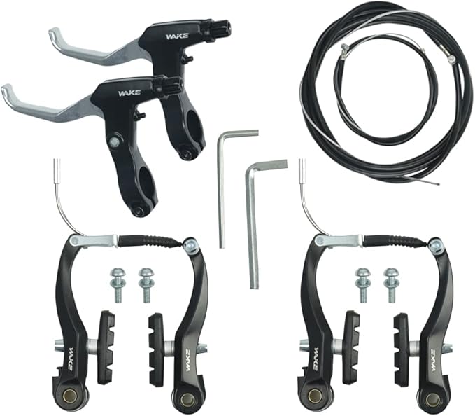 FOMTOR Bike Brake C Brake Caliper Set Bicycle Rear & Front Brakes Kit Aluminum Alloy Side Pull Brake for MTB Mountain Bike, Road Bicycle(1 Pair)