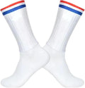 Men'S Crew Socks Summer Breathable Cycling Socks Men Anti Slip Seamless Aero Bike Wearproof Road Calcetines Ciclismo St, Stripe