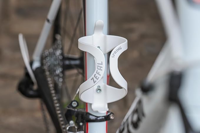 ZEFAL Pack Spring White - Double Pack Bottle Cage for Your Frame - Lightweight and Durable Bicycle Bottle Cage for Road Bike and Mountain Bike - White