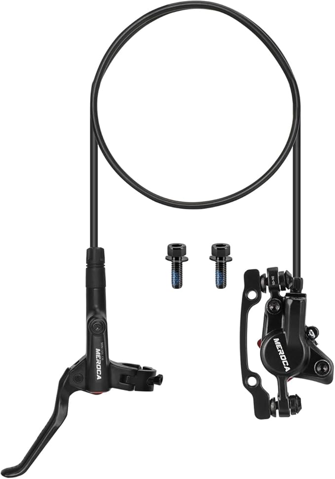 MEROCA M800 Mountain Bike Hydraulic Disc Brakes Hydraulic Bike Brakes Front 800mm and Rear 1400mm with PM Adapter for 160mm Rotor